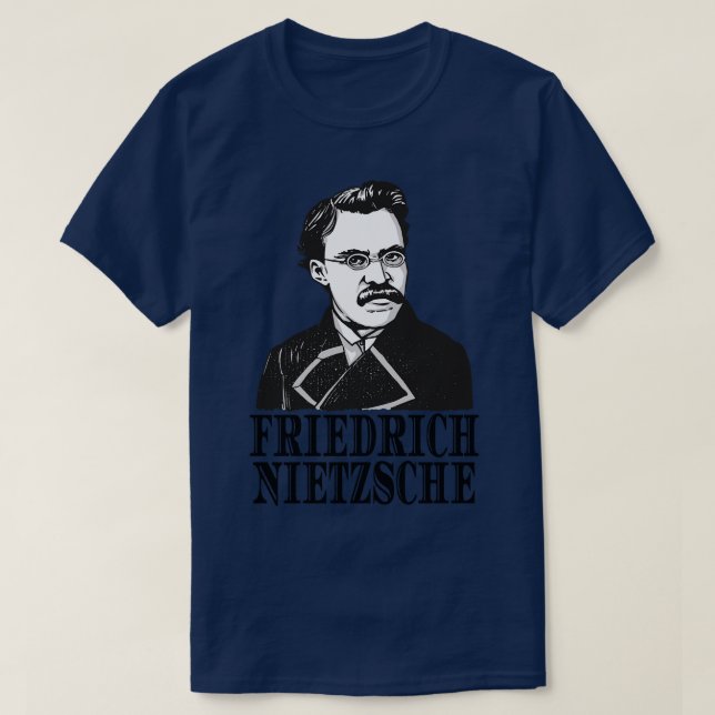 Camiseta Friedrich Nietzsche Philosopher Poeta Thinker (Frente do Design)