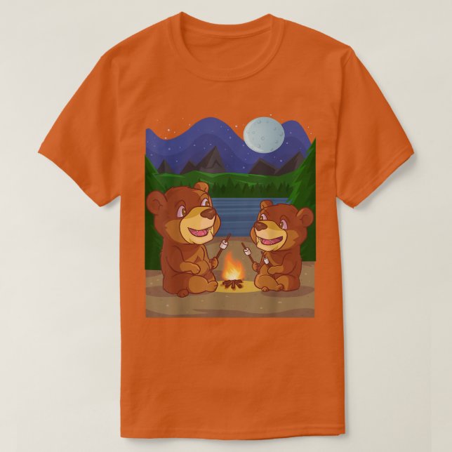 Camiseta Friendly Brown Bear Gift for Fluffy Bear Lovers  (Frente do Design)