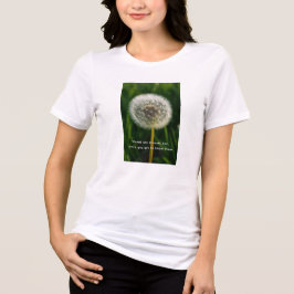 Camiseta Friendly Dandelion Wildflower Garden Inspiration 