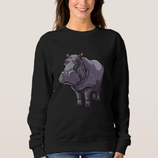 Camiseta Friendly Hippopotamus Cartoon Hippo
