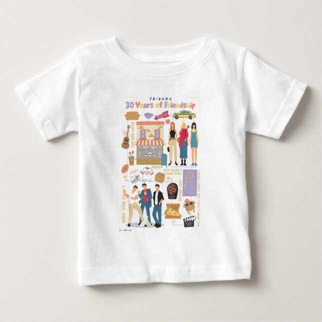 Camiseta FRIENDS™ | 30 Anos de Amizade (Frente)