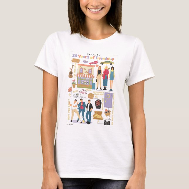 Camiseta FRIENDS™ | 30 Anos de Amizade (Frente)
