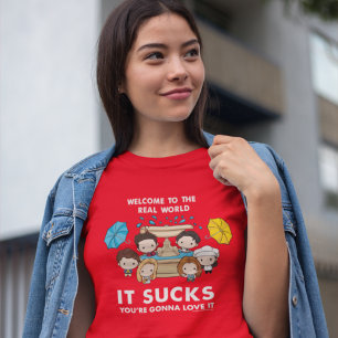 Camiseta FRIENDS™ Bem-vindo ao Mundo Real Chibi
