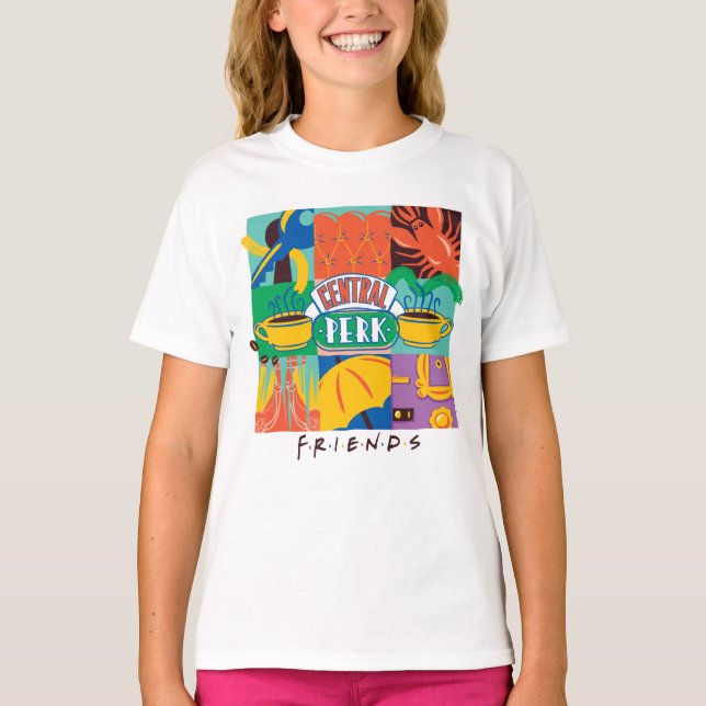 Camiseta FRIENDS™ | Central Perk Gráfico Vibrante (Frente)