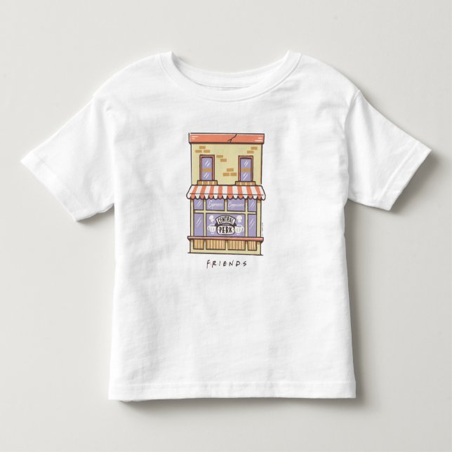 Camiseta FRIENDS™ | Central Perk Loja de Café de Desenho An (Frente)