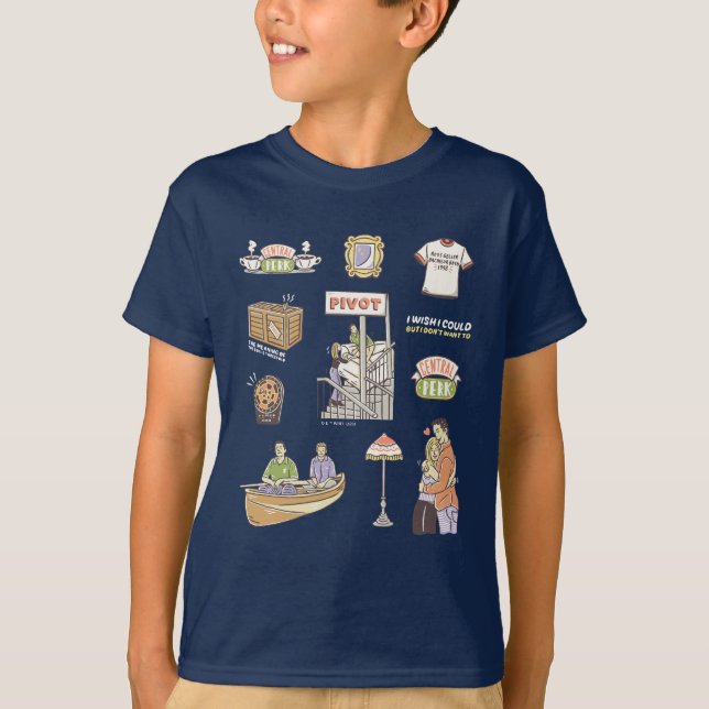 Camiseta FRIENDS™ | Ícones de Desenho 2 (Frente)