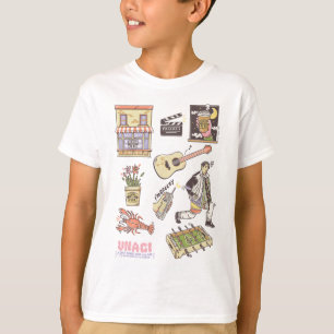 Camiseta FRIENDS™   Ícones de Desenho Animado Gráfico 3