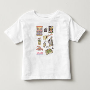 Camiseta FRIENDS™   Ícones de Desenho Animado Gráfico 3