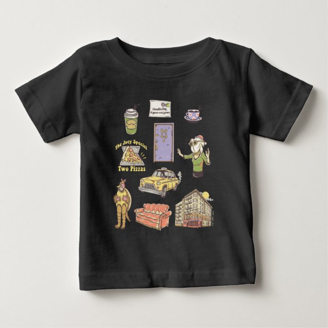 Camiseta FRIENDS™ | Ícones de Desenho Gráfico 2 (Frente)