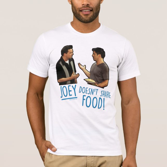 Camiseta FRIENDS™ | Joey Não Divide Comida! (Frente)
