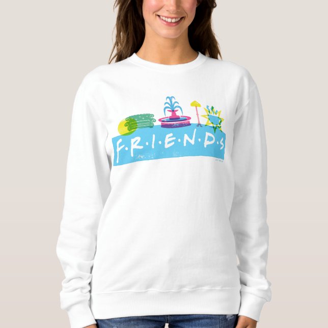 Camiseta FRIENDS™ | Logotipo com Ícones (Frente)