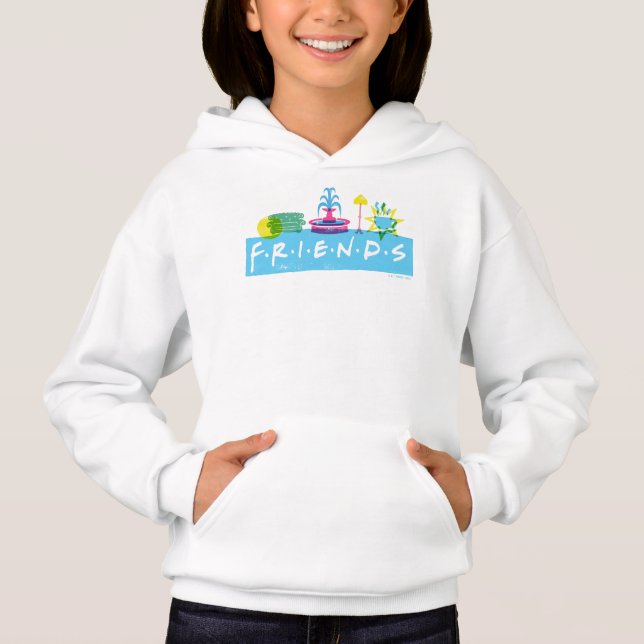 Camiseta FRIENDS™ | Logotipo com Ícones (Frente)