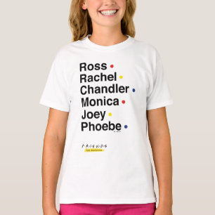 Camiseta FRIENDS™   Nomes dos Personagens 2