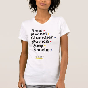 Camiseta FRIENDS™ Nomes dos Personagens 2