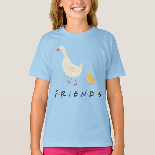 Camiseta FRIENDS™ | O Pintinho e o Pato (Frente)