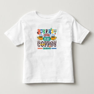 Camiseta FRIENDS™ Primeiro Café Gráfico Vibrante