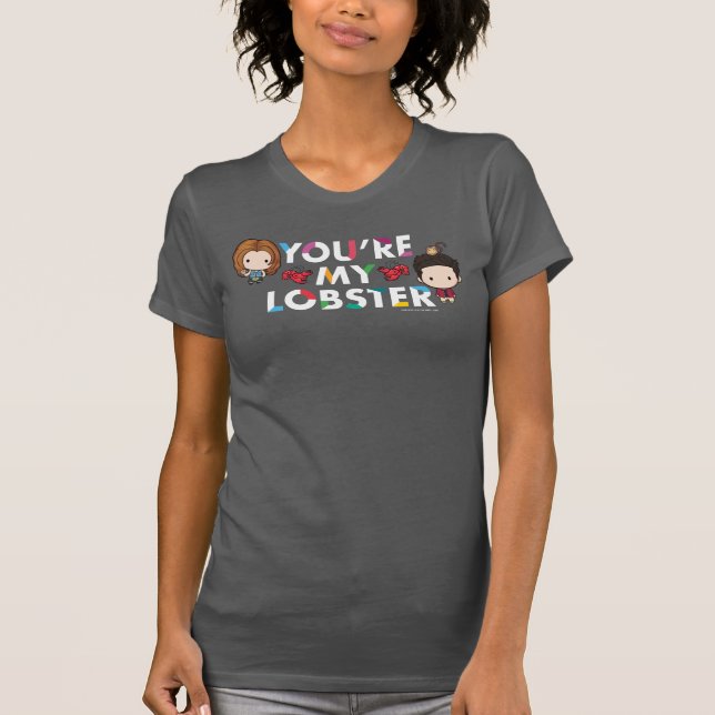 Camiseta FRIENDS™ | Ross & Rachel  Lagosta Chibi (Frente)