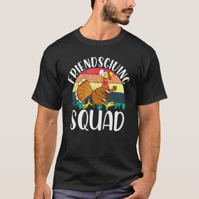Camiseta Friendsgiving Squad Funny Peru Dia de Açã (Frente)