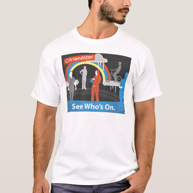 Camiseta Friendster - veja quem está ligada (Frente)