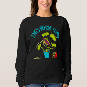 Camiseta Fries Antes de Moscas Vênus Flytrap Gráfico