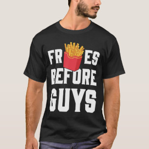 Camiseta Fries Antes do Cara Funny Design