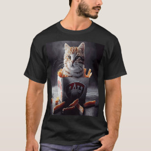 Camiseta Fries de hóquei em gatos