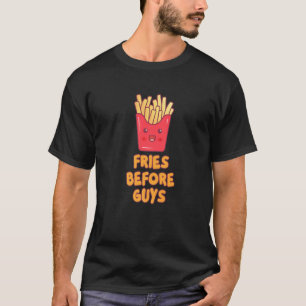Camiseta Fries Engraçados Antes De Designs Caras Fritarem S