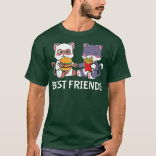 Camiseta Fries franceses Comida de hambúrguer de queijo Kaw