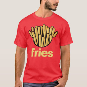 Camiseta Fries franceses Dia de as Bruxas engraçado Frita F