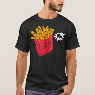 Camiseta Fries franceses Oui Legal Paris Comida rápida Funn