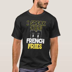 Camiseta Fries franceses, trocadilhos de Comida rápida, eu