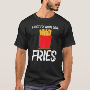 Camiseta Fries legal Para Homens, Comida Rápida De Snack