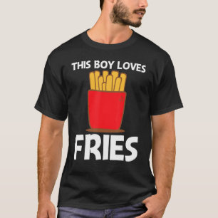 Camiseta Fries legal Para Rapazes Comidas Rápidas