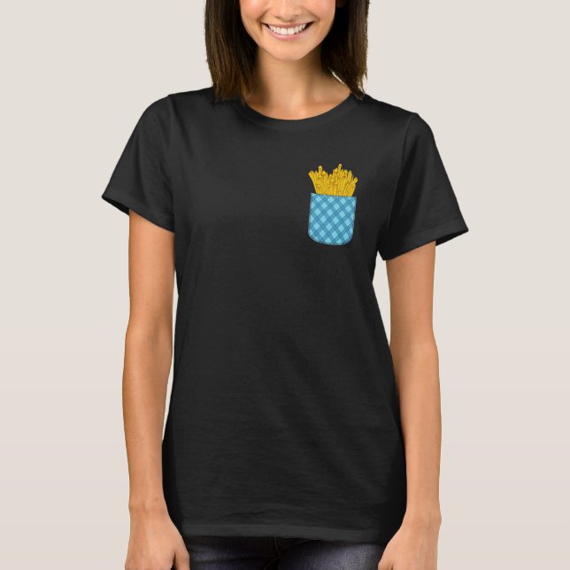 Camiseta Fries Lover Foodie Comida Rápida Batata Fr (Frente)