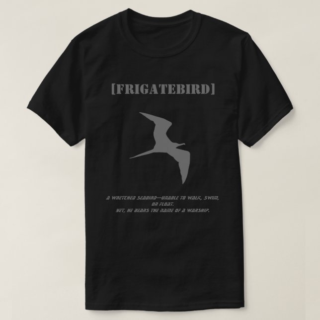 Camiseta FRIGATEBIRD (Water-Fatal Seabird) (Frente do Design)