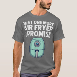 Camiseta frigideiro de ar engraçado design mulheres cozinhe