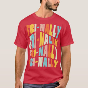 Camiseta Frinally FriNally Engraçado Sexta-Feira Citação do