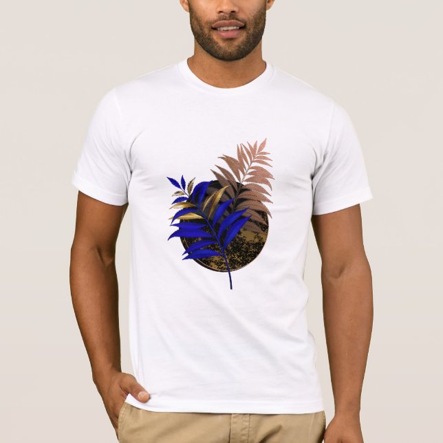 Camiseta Frio azul no círculo preto (Frente)