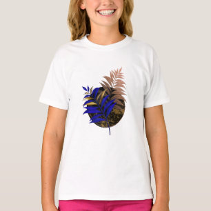 Camiseta Frio azul no círculo preto