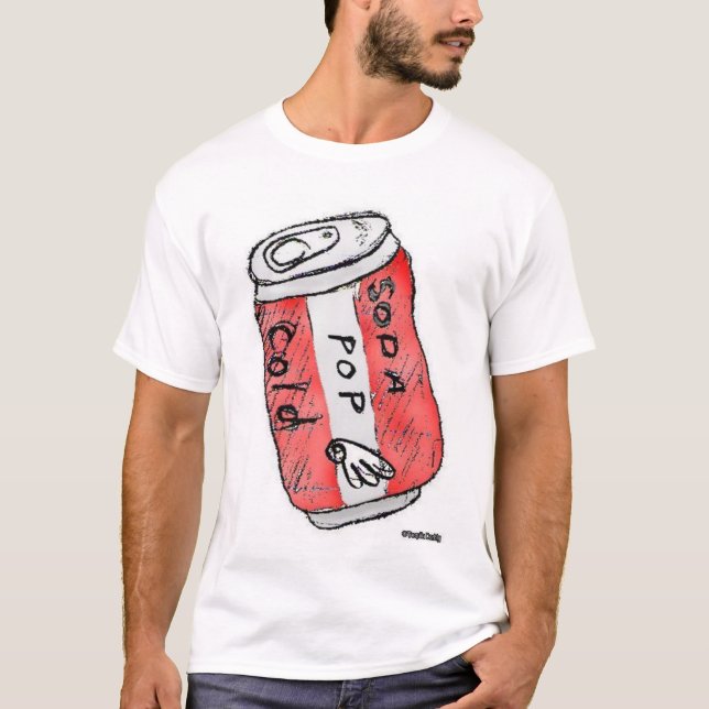 Camiseta Frio do pop de soda (Frente)
