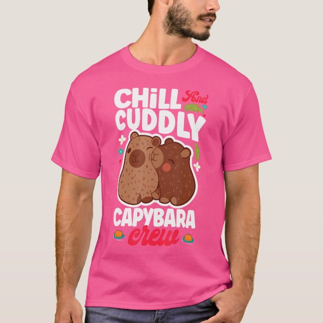 Camiseta Frio E Fofinho Capybara Crew Cute Capybara Owner (Frente)