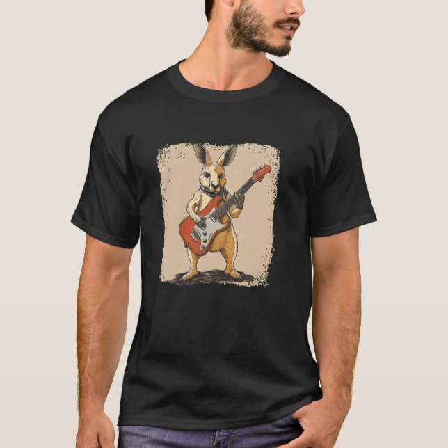 Camiseta Frio Fantasia de Canguru Rock'n (Frente)