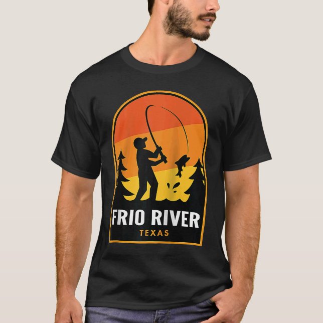 Camiseta Frio River Texas Fisheries Raglan (Frente)