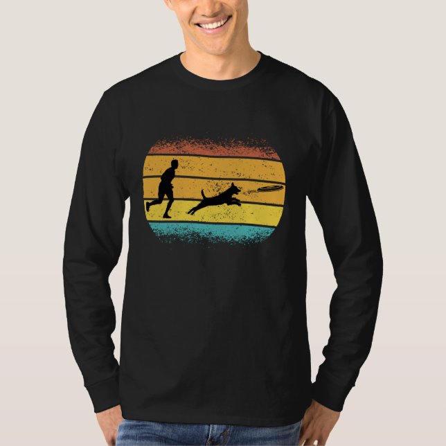 Camiseta Frisbee dog training Dog dad Owner Frisbee Player  (Frente)