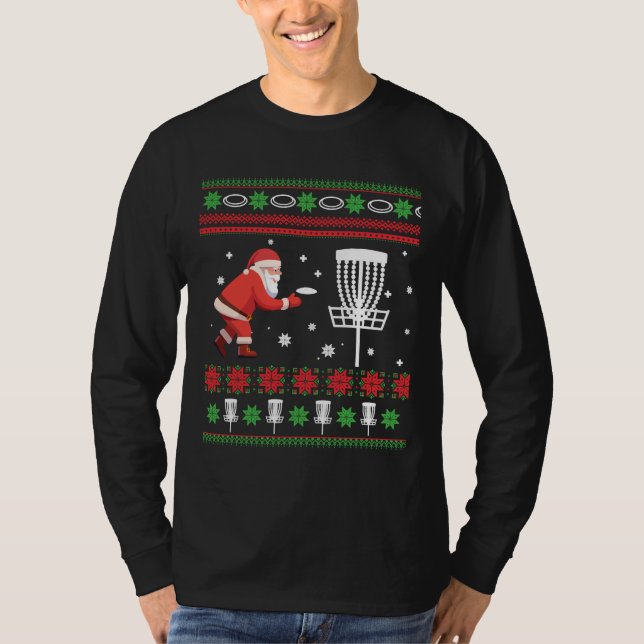 Camiseta Frisbee Golf Feia Doce de Natal (Frente)