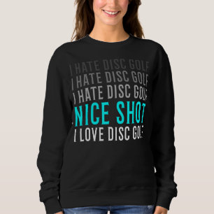 Camiseta Frisbee I Odeio Golfe De Disco Para Golfe De Disco