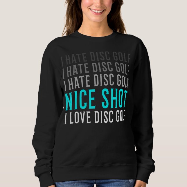 Camiseta Frisbee I Odeio Golfe De Disco Para Golfe De Disco (Frente)