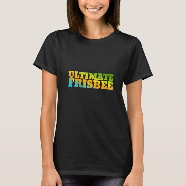 Camiseta Frisbee Máximo Projetado Com Cores Da Natureza (Frente)