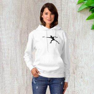 Camiseta Frisbee Silhouette Womens Hoodie