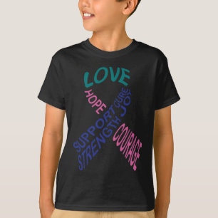 Camiseta Friso de Cancer de Luta do cancer 13